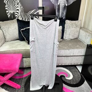 Shein Women Size L Gray Maxi Shirt
